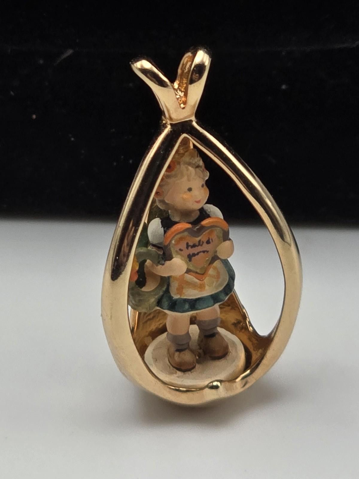 The Unbranded Brand 1986 Goebel Olszewski Sterling on 14k GF Chain Valentine Size ONE SIZE - 4 Thumbnail