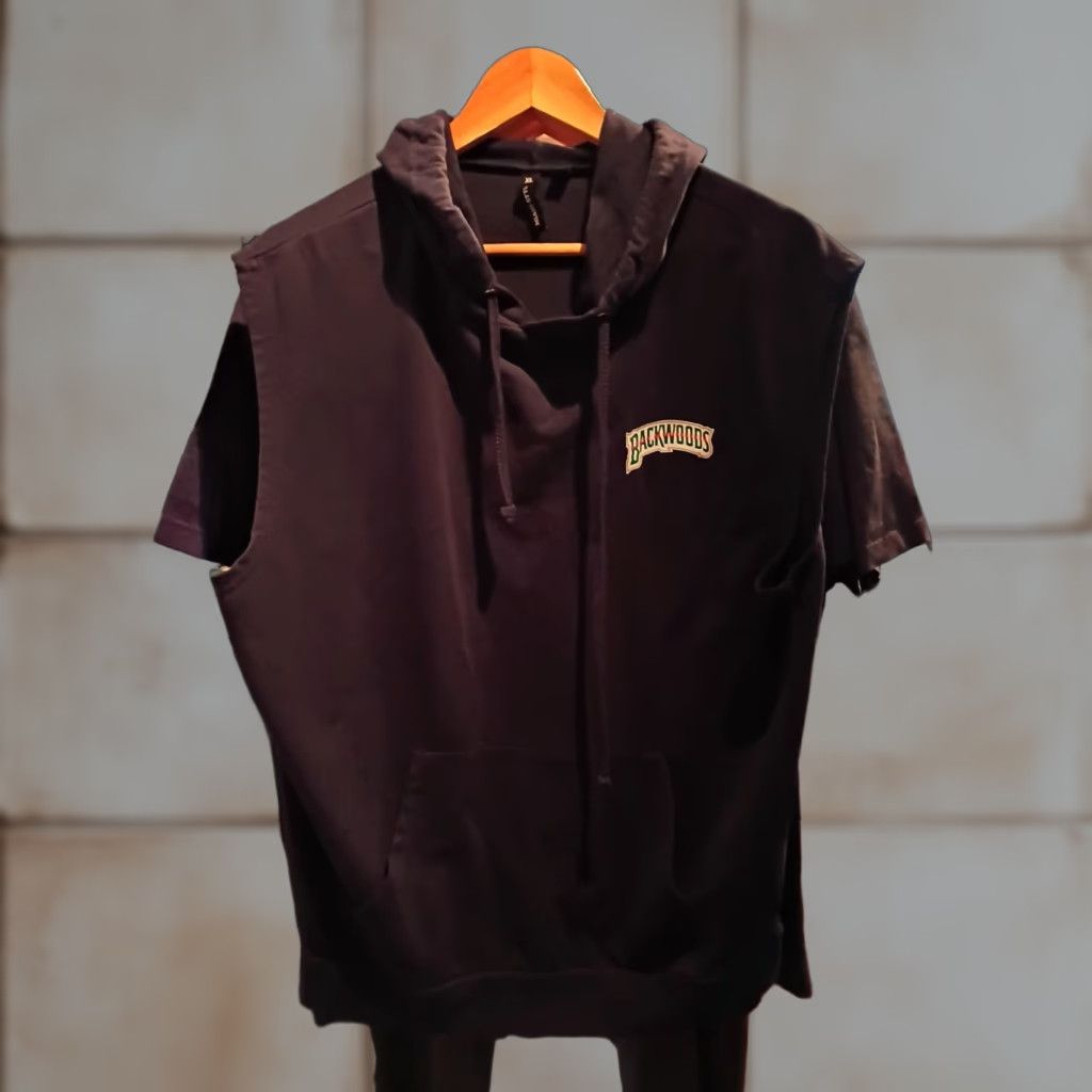 Vintage Backwoods Blunts Cigars Sleeveless Hoodie Size XL Mint Promo Pullover Size US XL / EU 56 / 4 - 1 Thumbnail