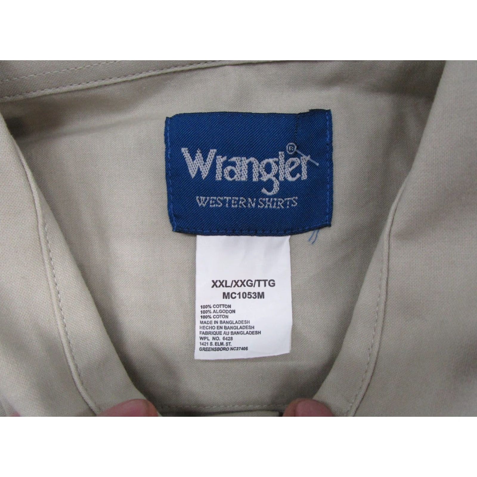 Wrangler VINTAGE Wrangler Western Pearl Snap Horses Rodeo Long Sleeve Shirt Men’s 2XL NEW Size US XXL / EU 58 / 5 - 3 Thumbnail