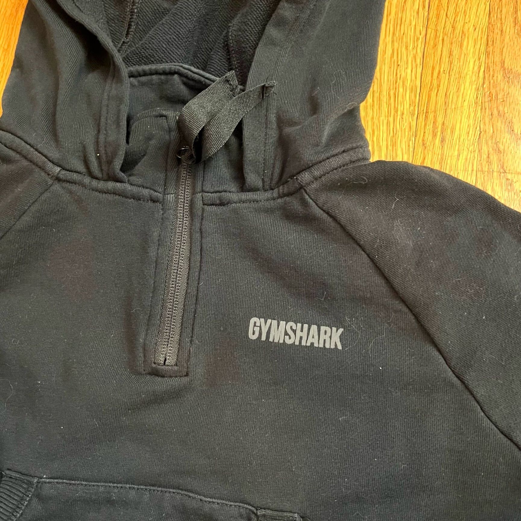 Gymshark Gymshark Hoodie Womens Small Black Crop Sweatshirt Size S / US 4 / IT 40 - 2 Thumbnail