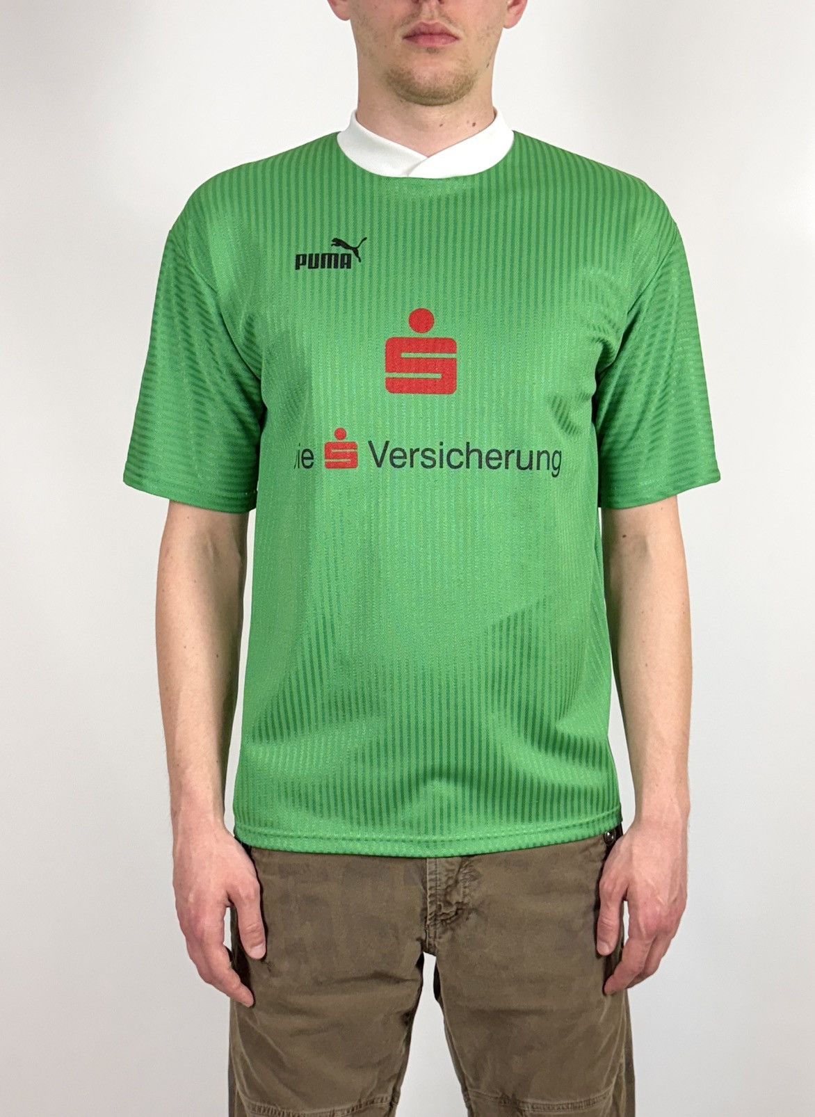 Puma 90s Puma Striped Soccer Football Jersey Vintage Tee Size US M / EU 48-50 / 2 - 5 Thumbnail