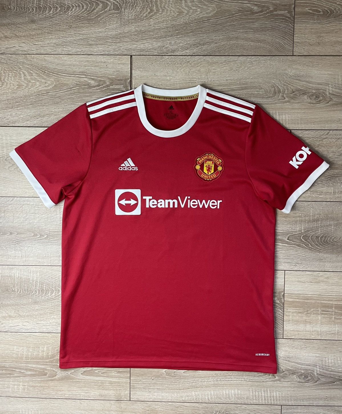 Adidas Sancho 25 Manchester United 2021 22 Home Soccer jersey Shirt Size US XL / EU 56 / 4 - 2 Thumbnail