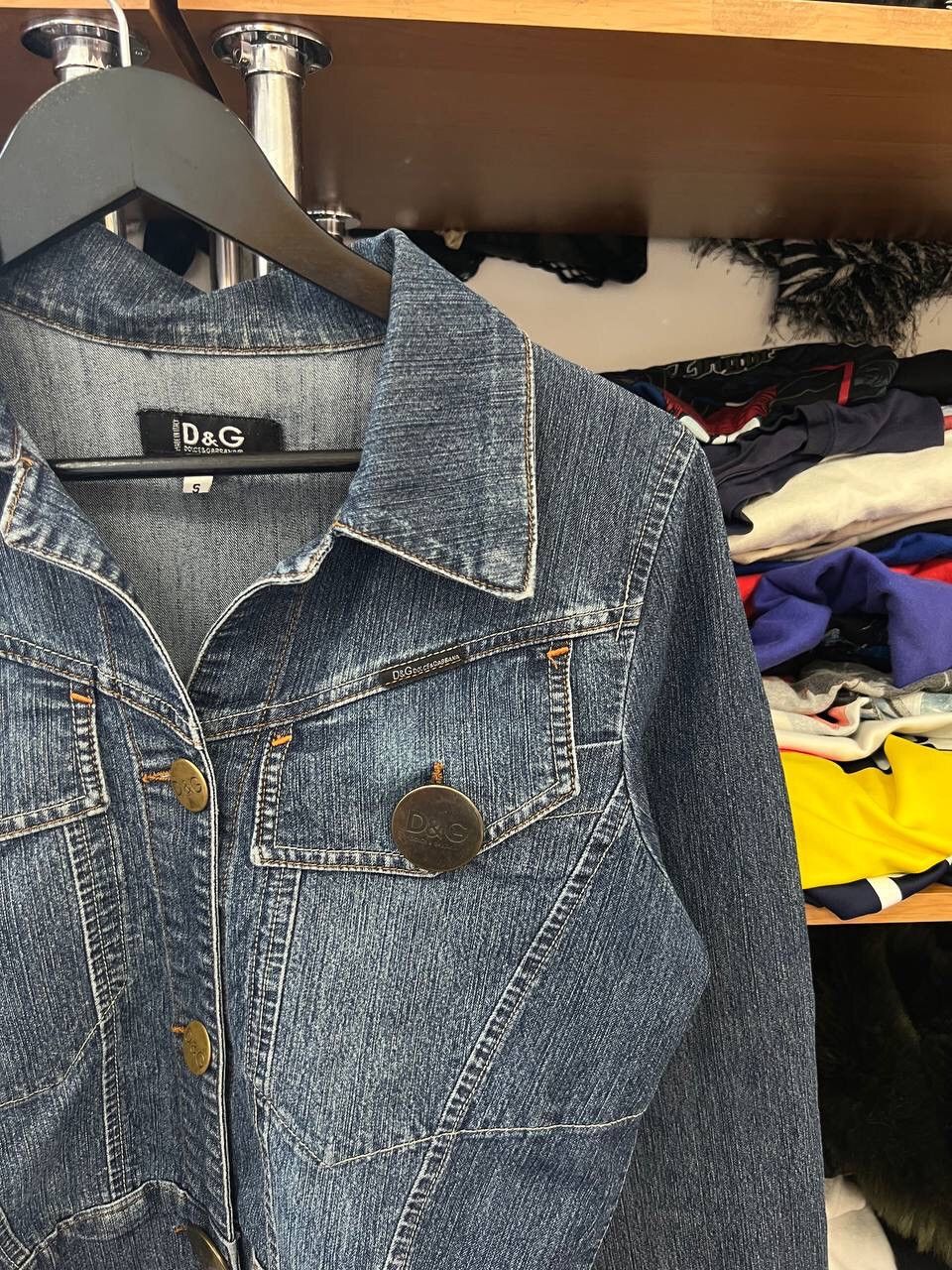 Dolce & Gabbana × Vintage Dolce gabbana denim Y2K Abstract jacket Size S / US 4 / IT 40 - 3 Thumbnail
