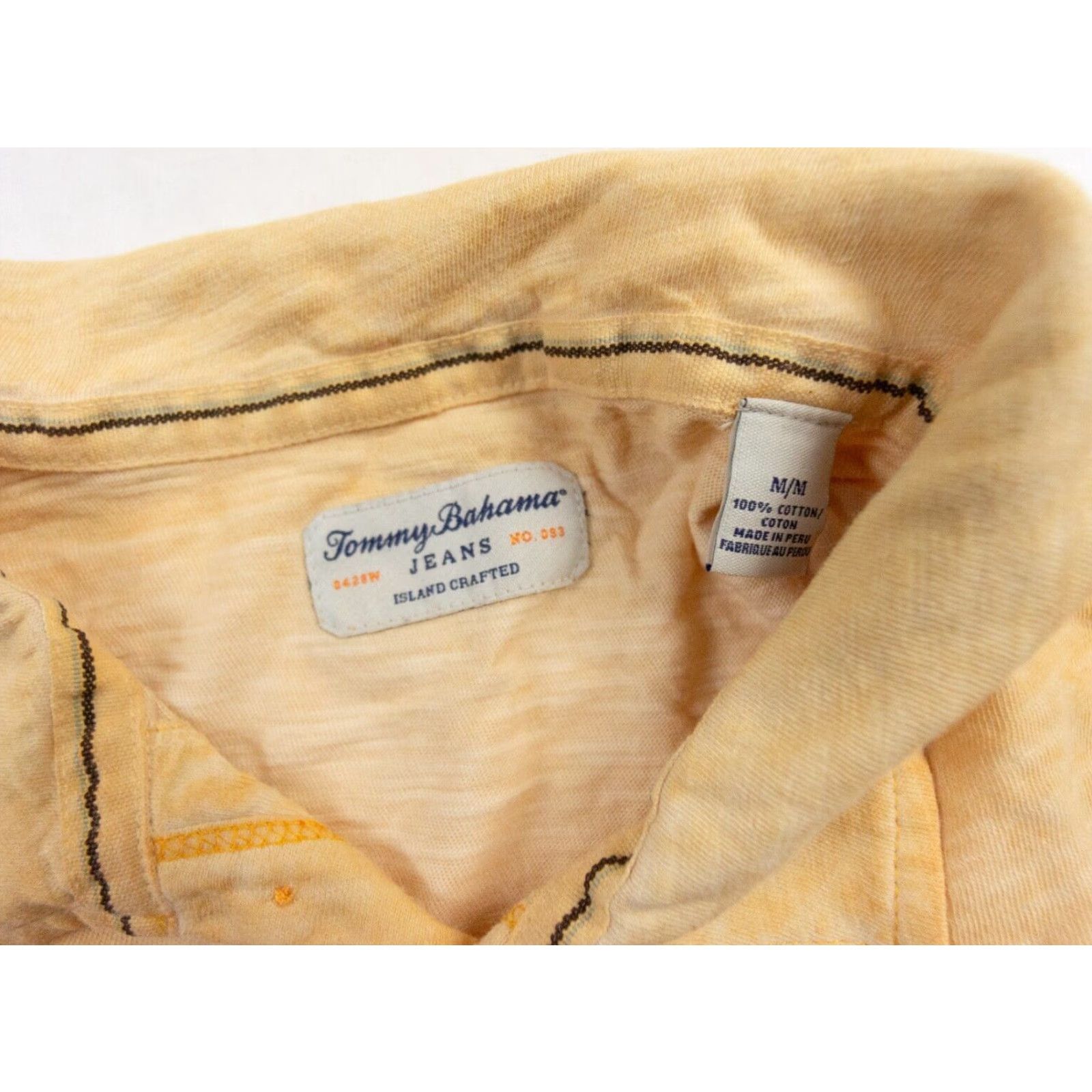 Tommy Bahama Tommy Bahama Polo Shirt Mens Medium Orange Lightweight Short Sleeve Collared Casual Preppy Size US M / EU 48-50 / 2 - 5 Thumbnail