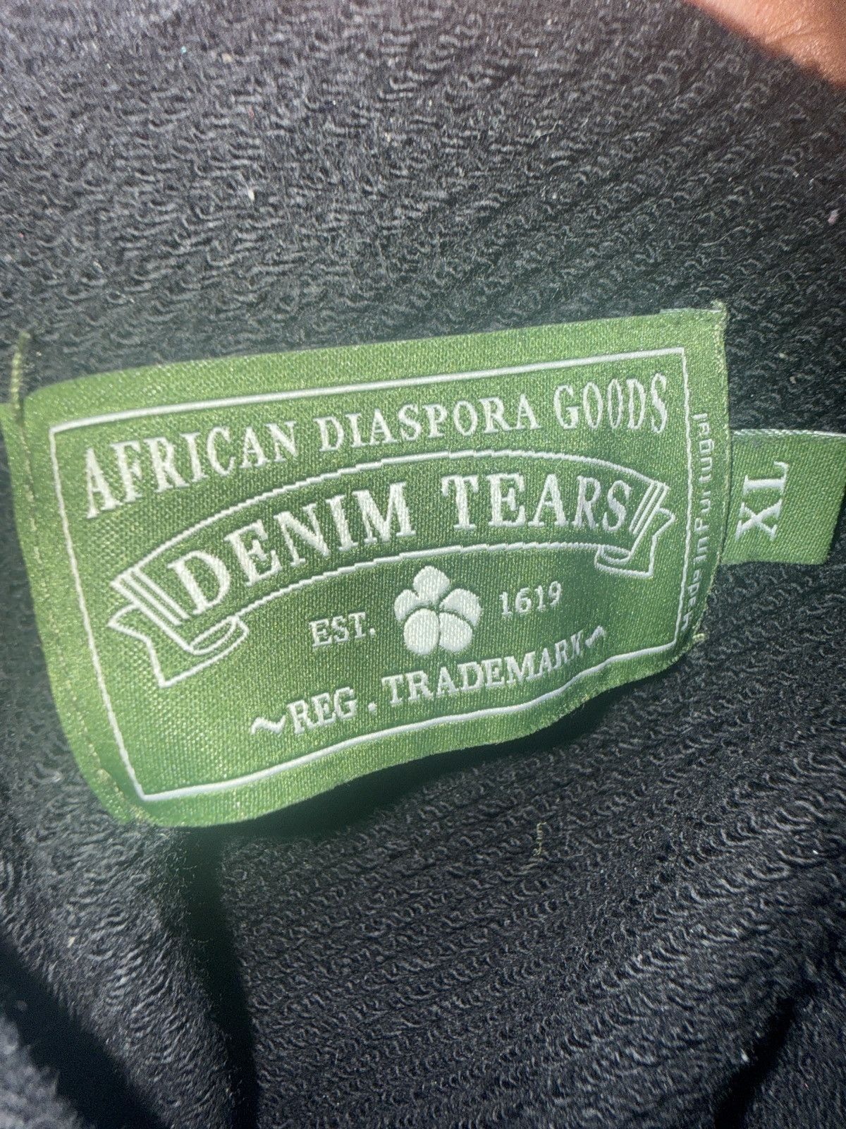DENIM TEARS Denim Tears Cotton Wreath Hoodie 'Black White' Size US XL / EU 56 / 4 - 1 Thumbnail
