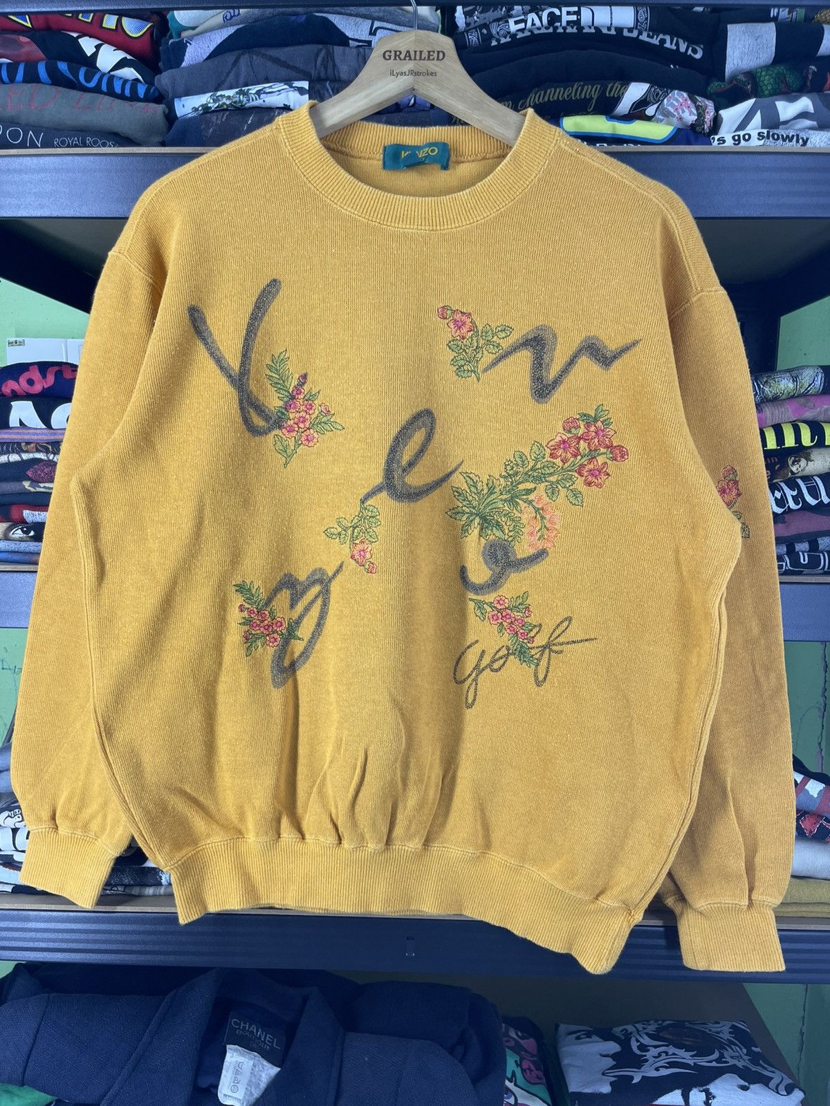 Kenzo Vintage Kenzo Golf Embroidered Floral Logo Sweatshirt Size US M / EU 48-50 / 2 - 4 Thumbnail