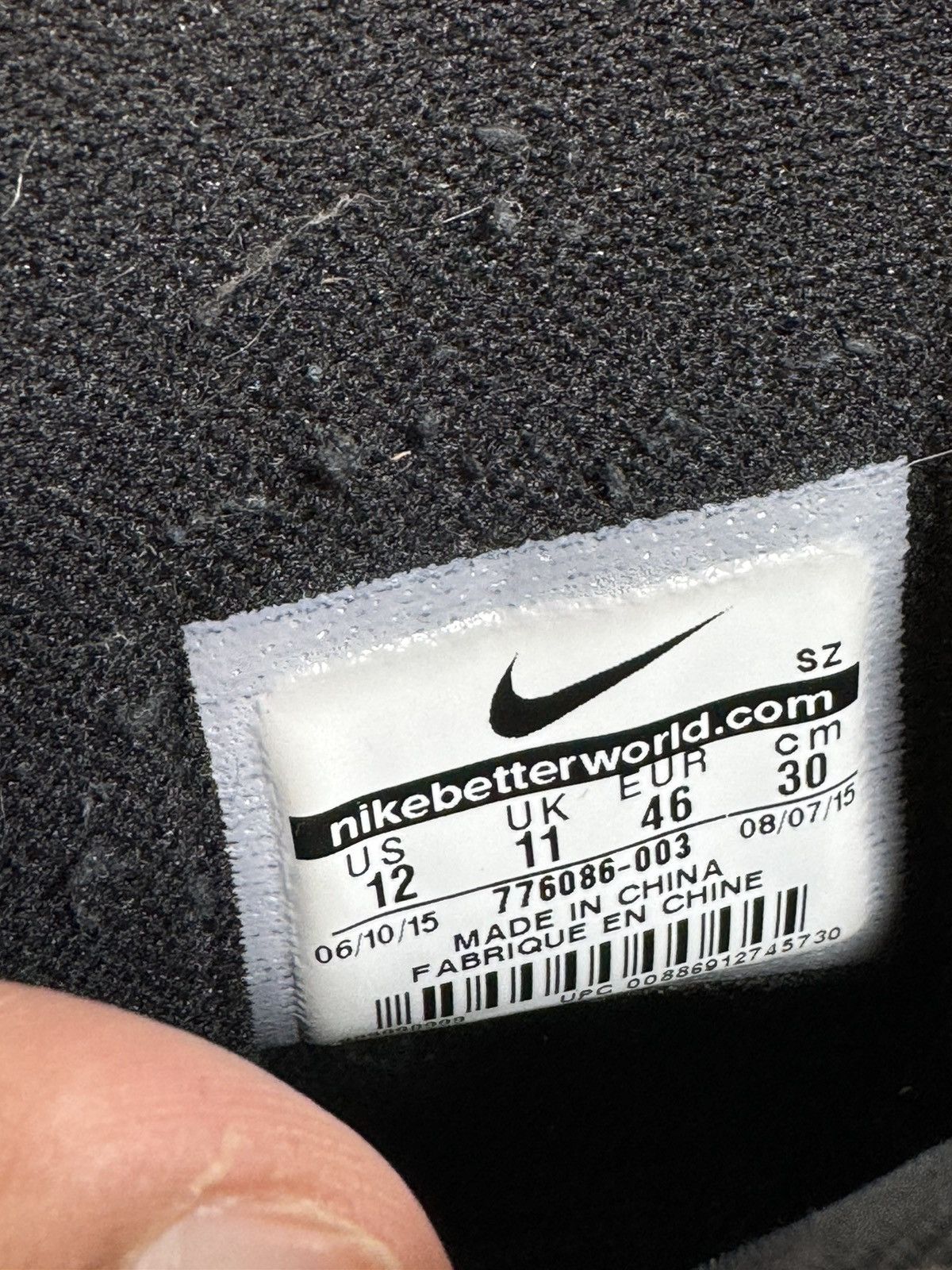 Nike Men's Nike SW Pro Stepper Shoe Anthracite / Black Size 12 Size US 12 / EU 45 - 8 Thumbnail
