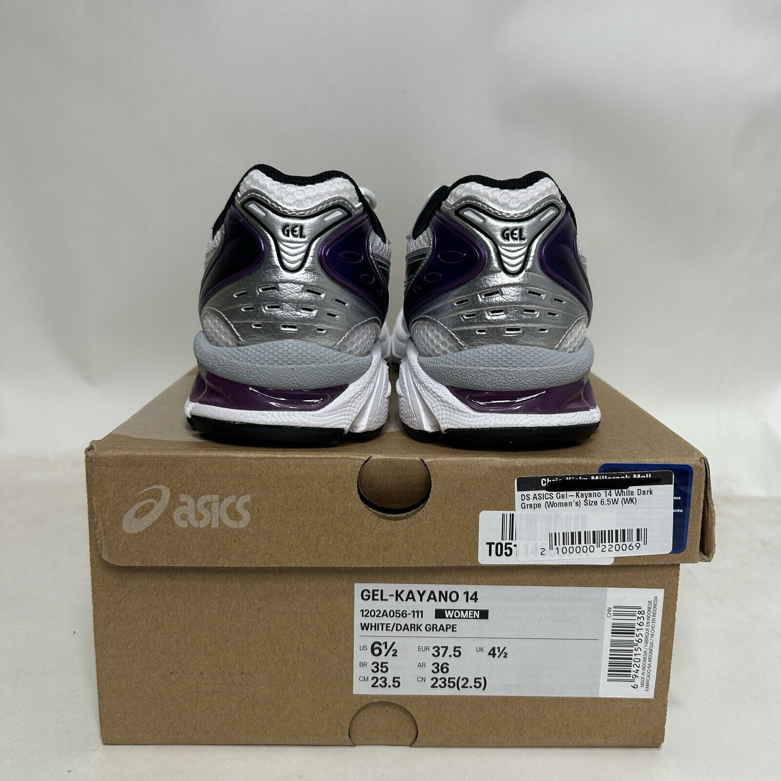 Asics ASICS Gel Kayano 14 WMNS “Silver White Dark Grape” 2024 Size US 6.5 / IT 36.5 - 4 Thumbnail