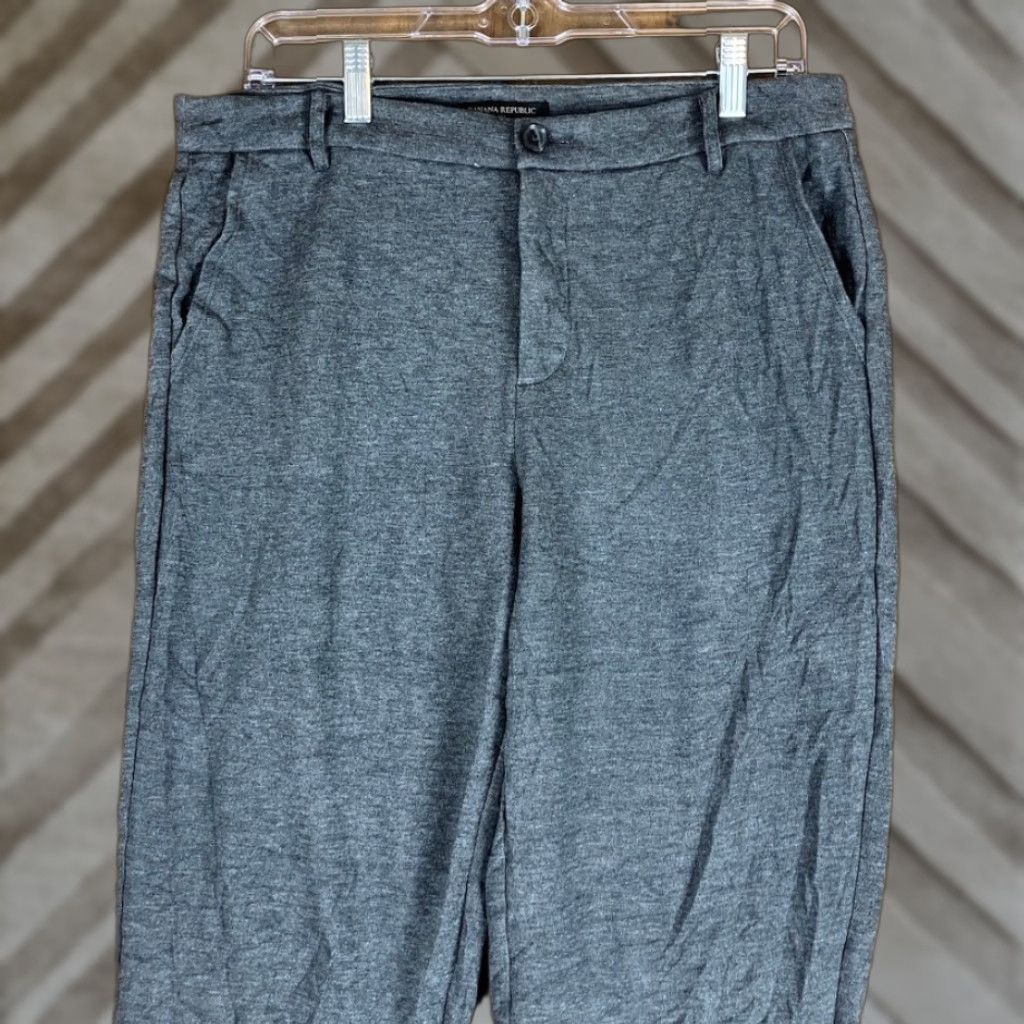 Banana Republic Banana Republic Womens Pants Gray High Rise Super Soft Petite Ankle MP - Workwear, Business, Casual, Petite, Ankle, High Rise, Pants, Womens Size 24" / US 00 / IT 34 - 1 Thumbnail