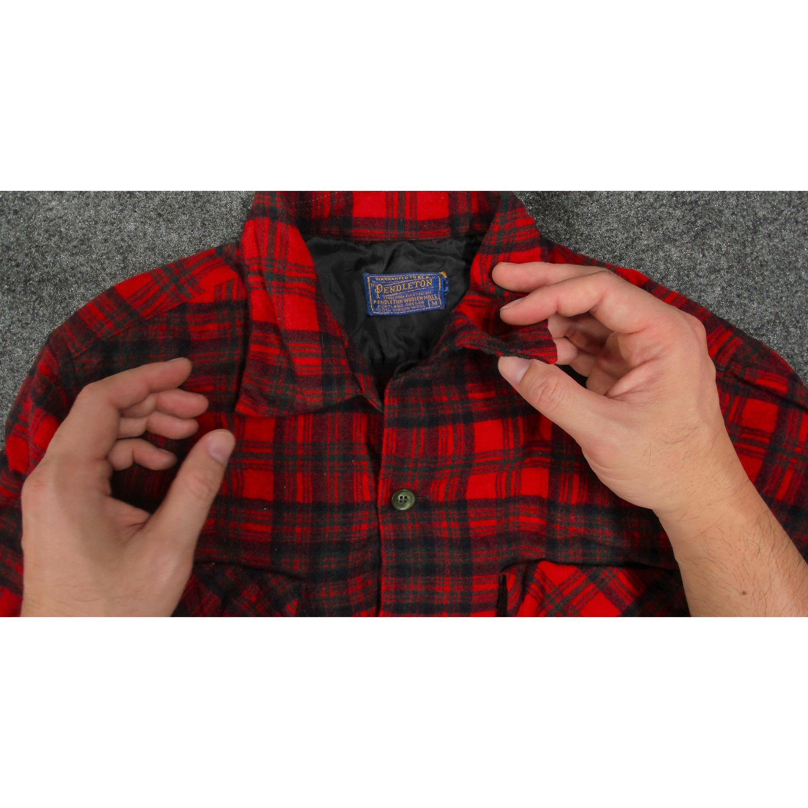 Pendleton Pendleton 1960s Boxy Cropped Wool Flannel Shacket Size L / US 10 / IT 46 - 8 Thumbnail