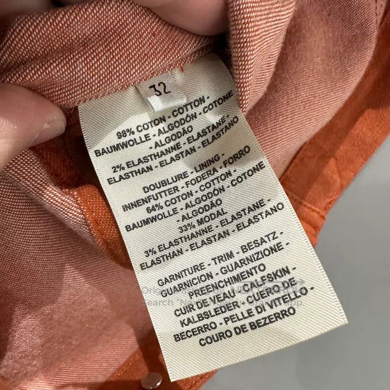 Hermes Hermes Slogan leather patch denim jacket Size 4XL / US 24-26 - 4 Thumbnail