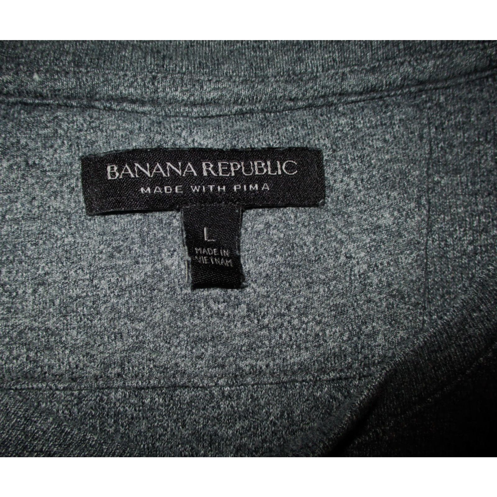 Banana Republic BANANA REPUBLIC Gray Thermal Long Sleeve Henley Top Men's L Shirt Size US L / EU 52-54 / 3 - 6 Thumbnail