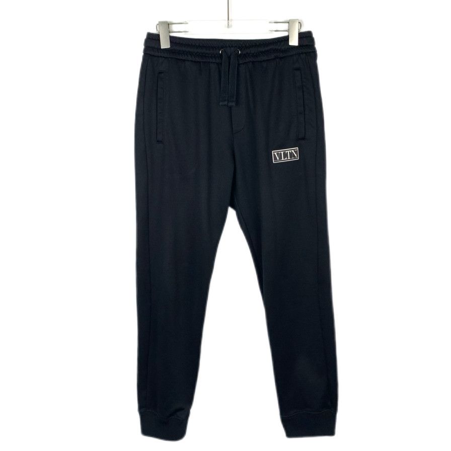 Valentino Valentino Pants Black Logo Cotton Joggers (Size XS) Size 32" / US 10 / IT 46 - 1 Thumbnail