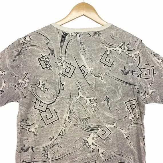 Vintage Vtg PAGONG KYOTO JAPAN Turtle All Over Print Tee Shirt Size US L / EU 52-54 / 3 - 6 Thumbnail