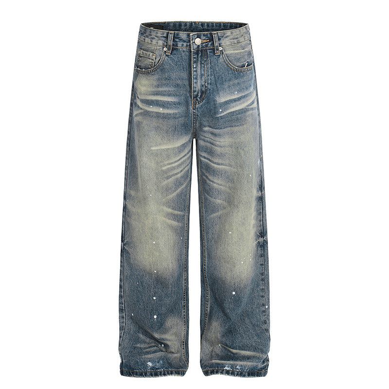 Jean American retro washed whiskered jeans for men Size US 32 / EU 48 - 1 Thumbnail