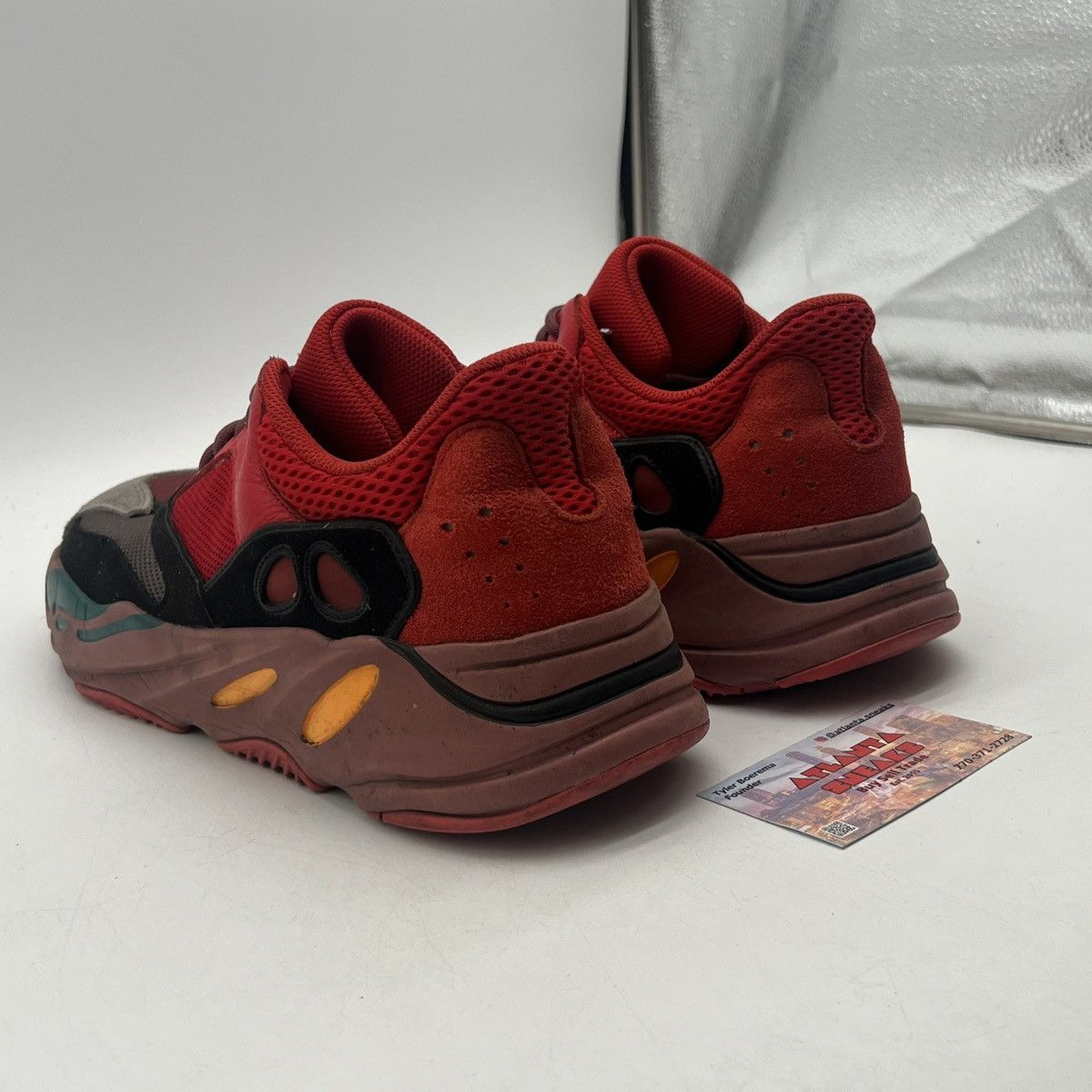 Adidas Yeezy boost 700 hi res red Size US 13 / EU 46 - 4 Thumbnail