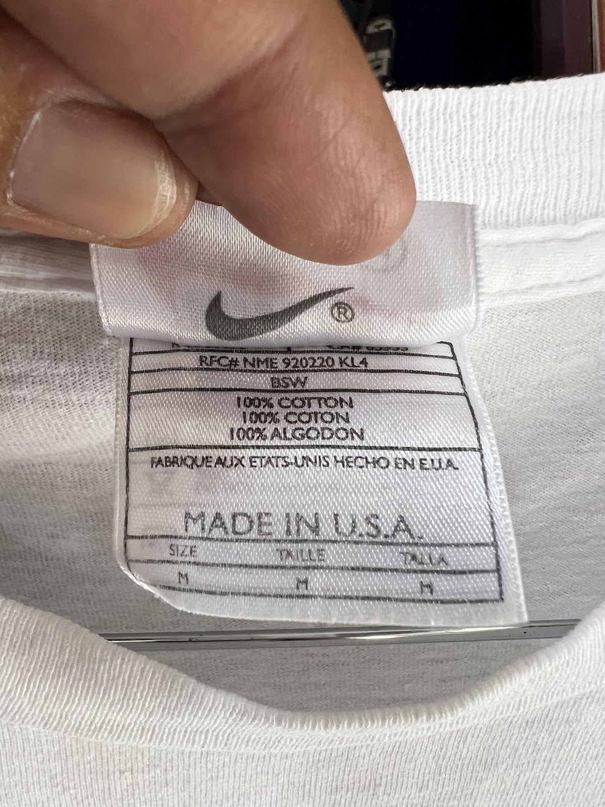Nike 🔥Vintage Nike Swoosh Made in Usa Long Sleeves Size US M / EU 48-50 / 2 - 10 Thumbnail