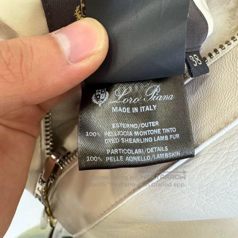 Loro Piana Loro Piana White reversible fur and leather combination co Size XS / US 0-2 / IT 36-38 - 4 Thumbnail