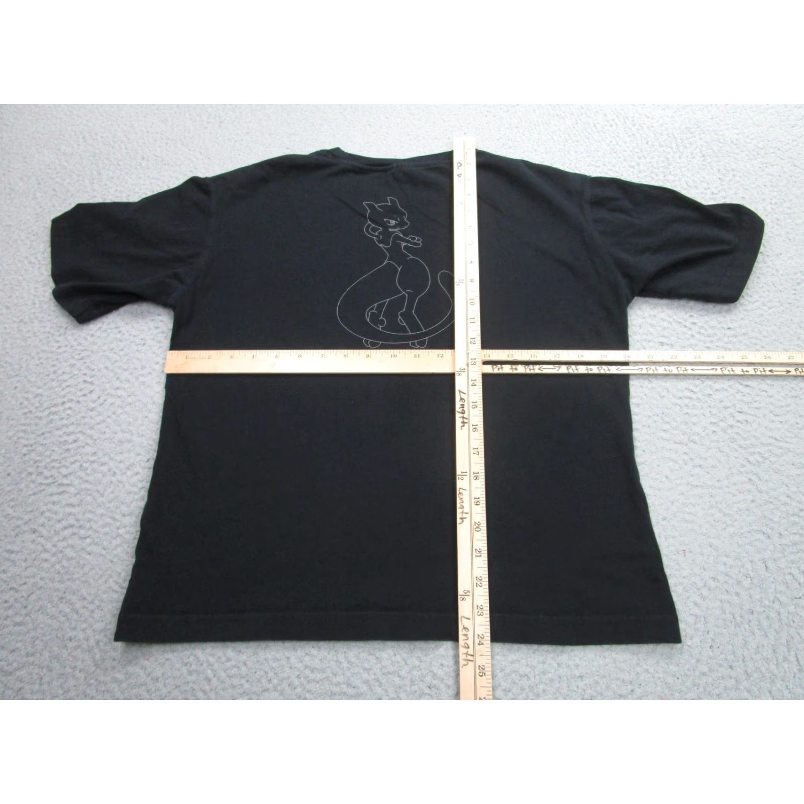 Nintendo Pokemon Shirt Mens Small Black Mew Mewtwo GU Tee 2020 Nintendo Anime Graphic Size US S / EU 44-46 / 1 - 7 Thumbnail