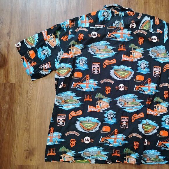 Reyn Spooner Vintage Reyn Spooner San Francisco Giants Hawaiian Shirt Size US XXL / EU 58 / 5 - 7 Thumbnail