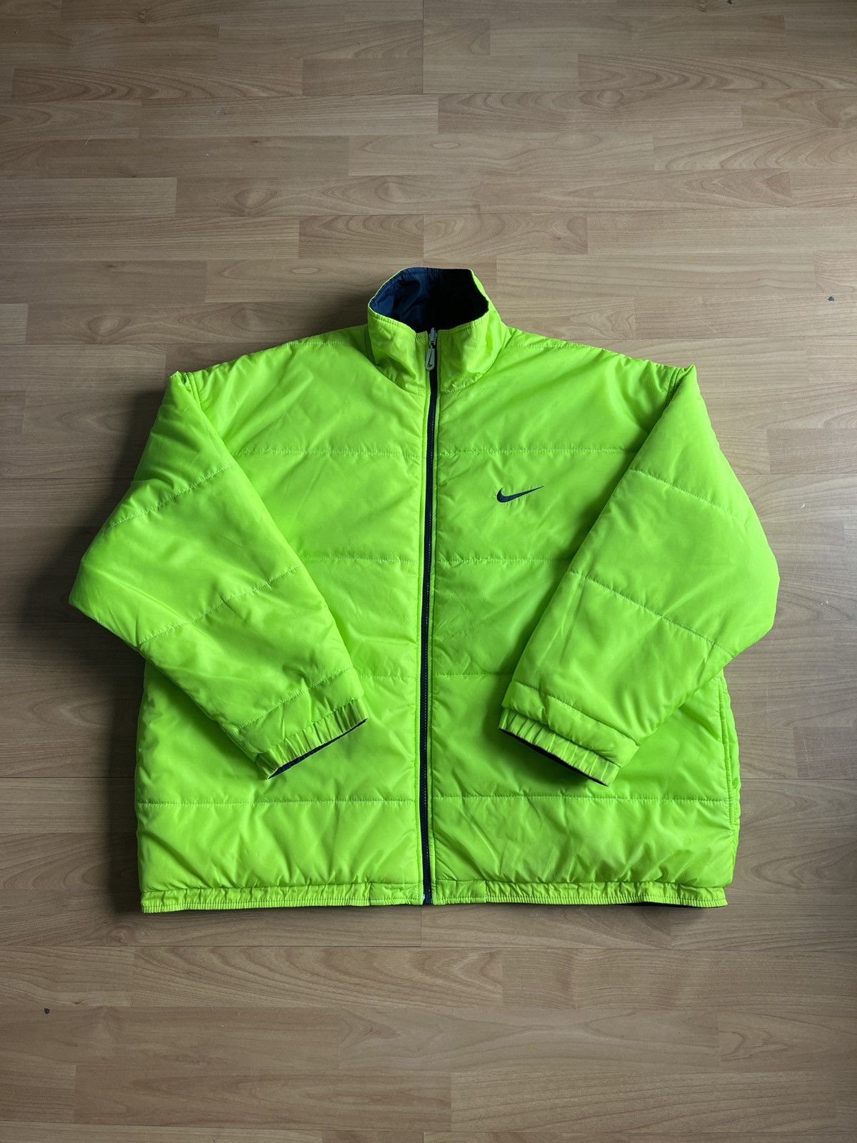 Nike Vintage Nike Reversible Puffer Jacket Size US L / EU 52-54 / 3 - 1 Thumbnail