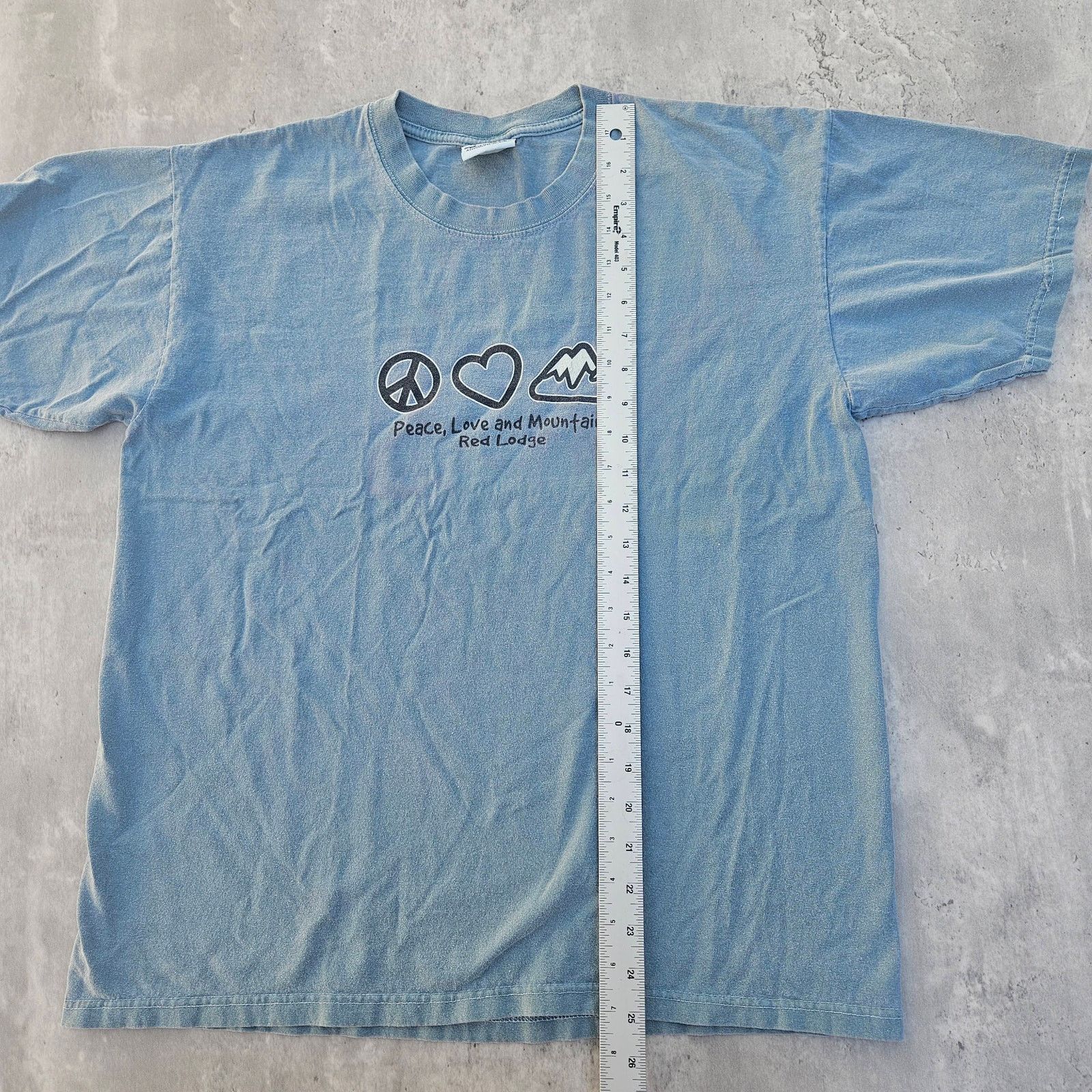 Anvil Vintage Y2K Peace Love and Mountains Shirt Women's Medium Size M / US 6-8 / IT 42-44 - 6 Thumbnail