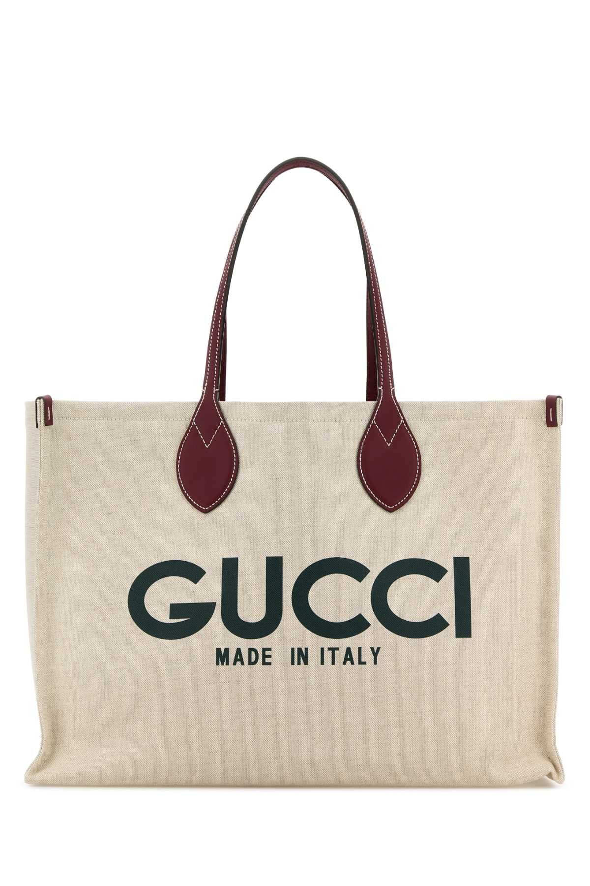 Gucci Sand Canvas Shopping Bag Size ONE SIZE - 1 Thumbnail