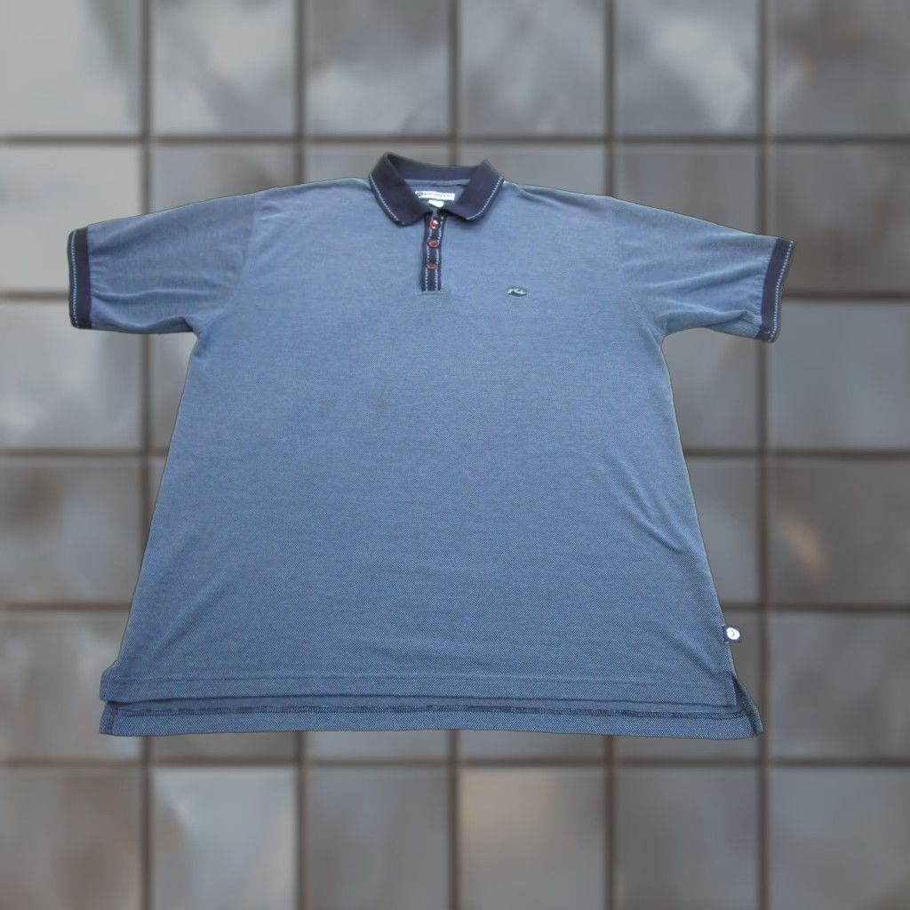 Rusty VINTAGE Rusty Polo Shirt Mens XL Blue Navy Pique Knit Surf Skate Hong Kong 90s Size US XL / EU 56 / 4 - 1 Thumbnail
