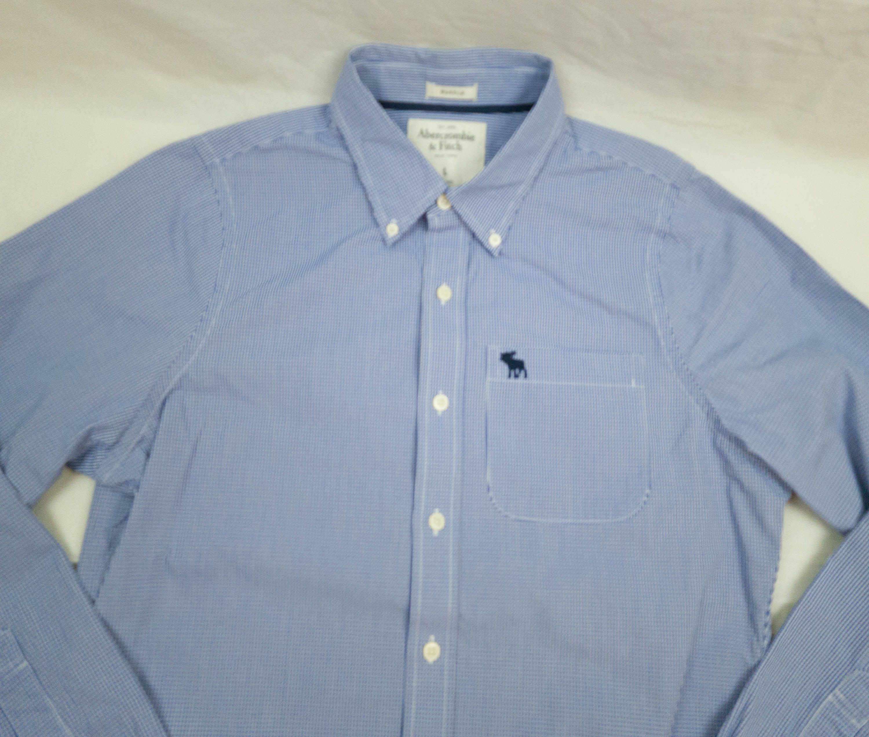 Abercrombie & Fitch Abercrombie & Fitch SHIRT LONG SLEEVE COTTON SIZE L Size US L / EU 52-54 / 3 - 3 Thumbnail