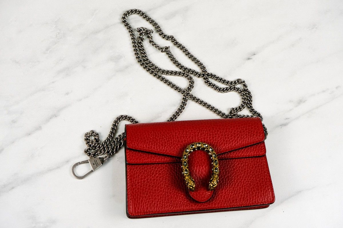 Gucci Gucci Super Mini Dionysus Crossbody Bag Size ONE SIZE - 8 Thumbnail
