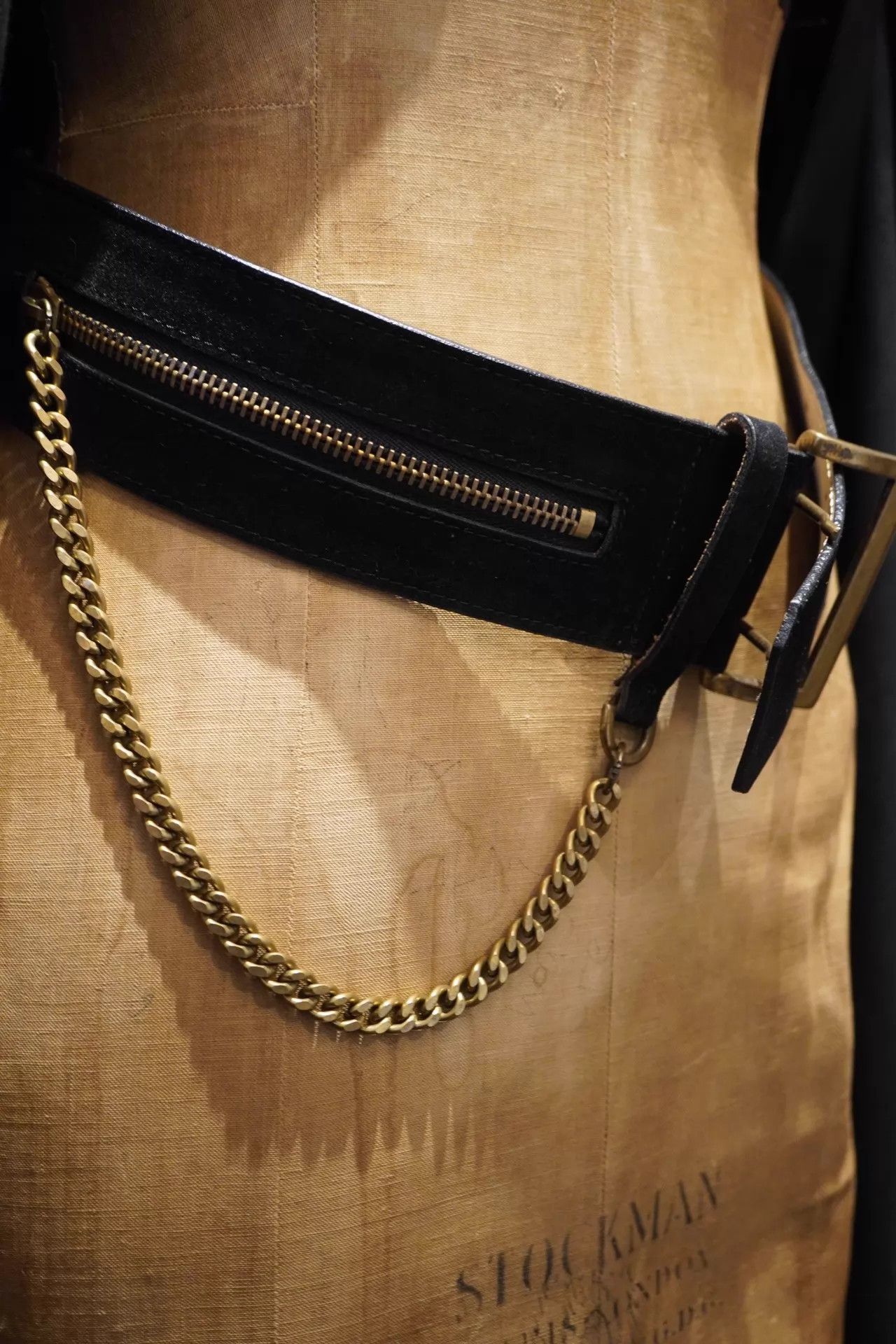 Alexander McQueen McQueen 2000s Calfskin Aged Brass Chain Belt Size ONE SIZE - 2 Thumbnail