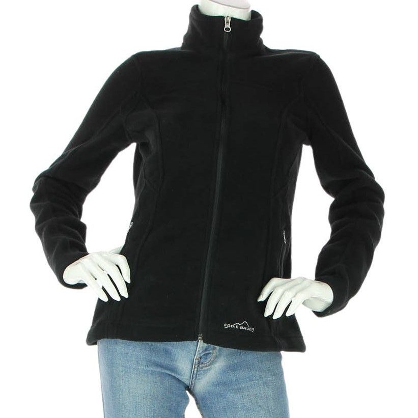 Eddie Bauer Eddie Bauer Polartec Black Fleece Cardigan Jacket Size S / US 4 / IT 40 - 1 Thumbnail