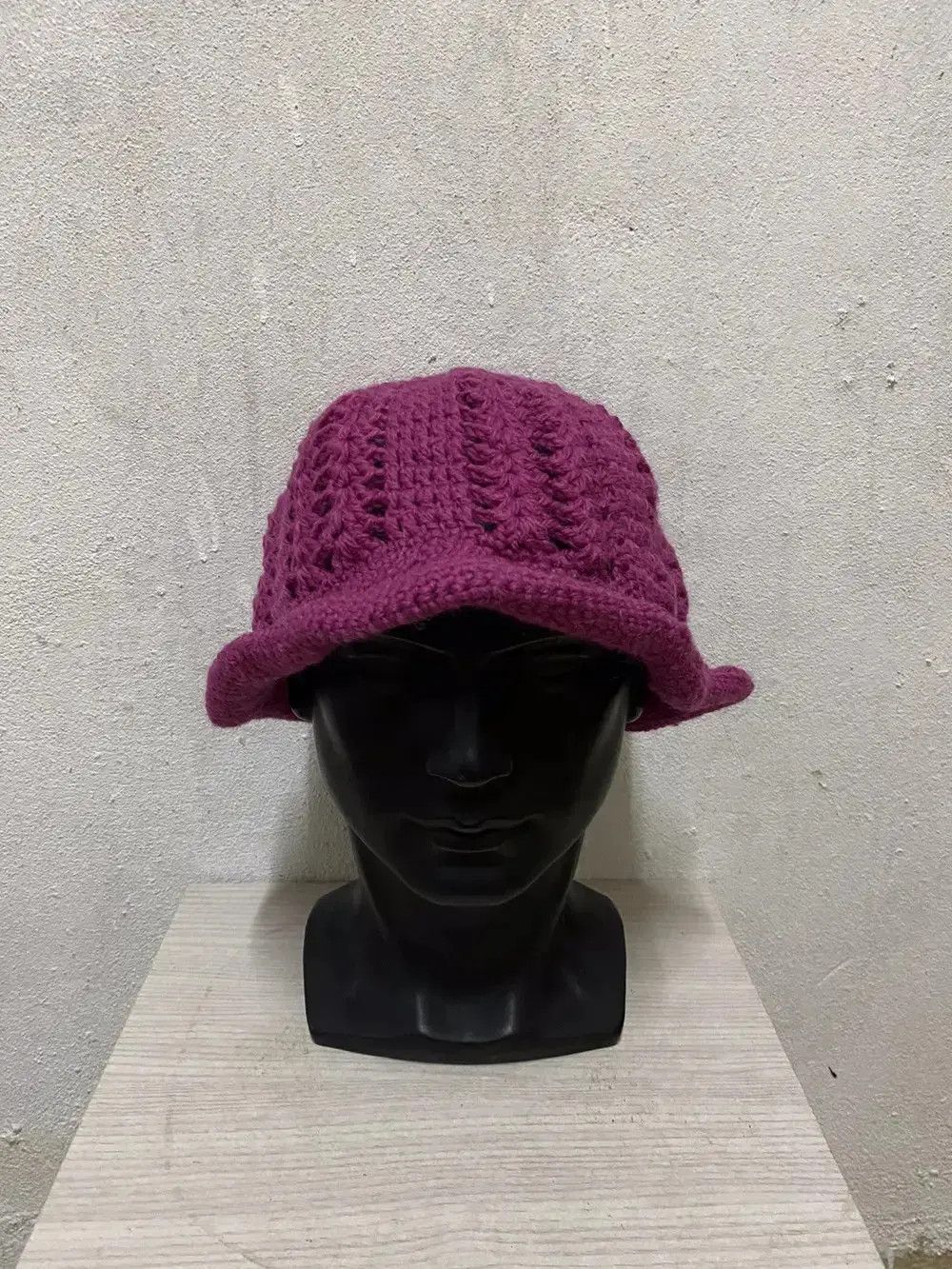 Japanese Brand Japanese Brand Crochet Beanie Hat Size ONE SIZE - 3 Thumbnail