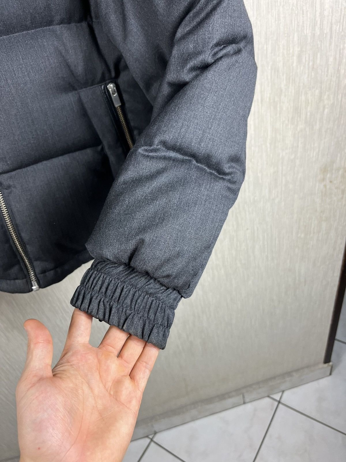 Designer × The Kooples The Kooples wool down puffer jacket hooded leather acs Size US M / EU 48-50 / 2 - 13 Thumbnail