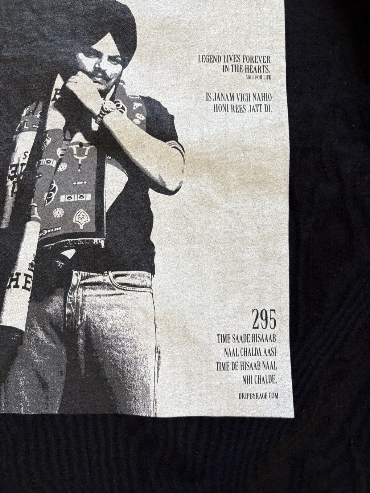 Other Drip by Rage Sidhu Moosewala 295 x Scarface Album Tee Large Size US L / EU 52-54 / 3 - 9 Thumbnail