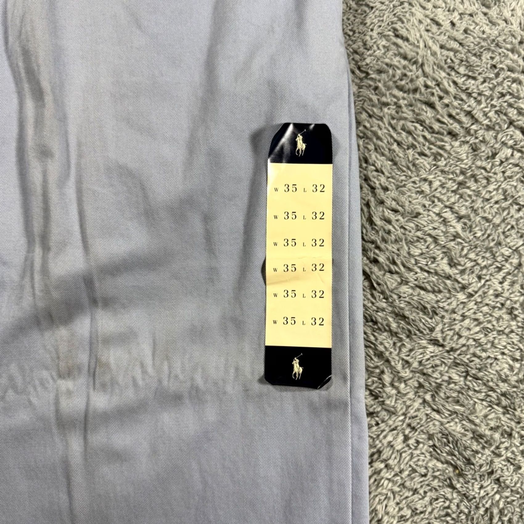 Polo Ralph Lauren Polo Ralph Lauren The Andrew Pant Pant Mens 35x32 Blue Chino Classic Pleated 35 Regular NWT Flaw Size US S / EU 44-46 / 1 - 6 Thumbnail