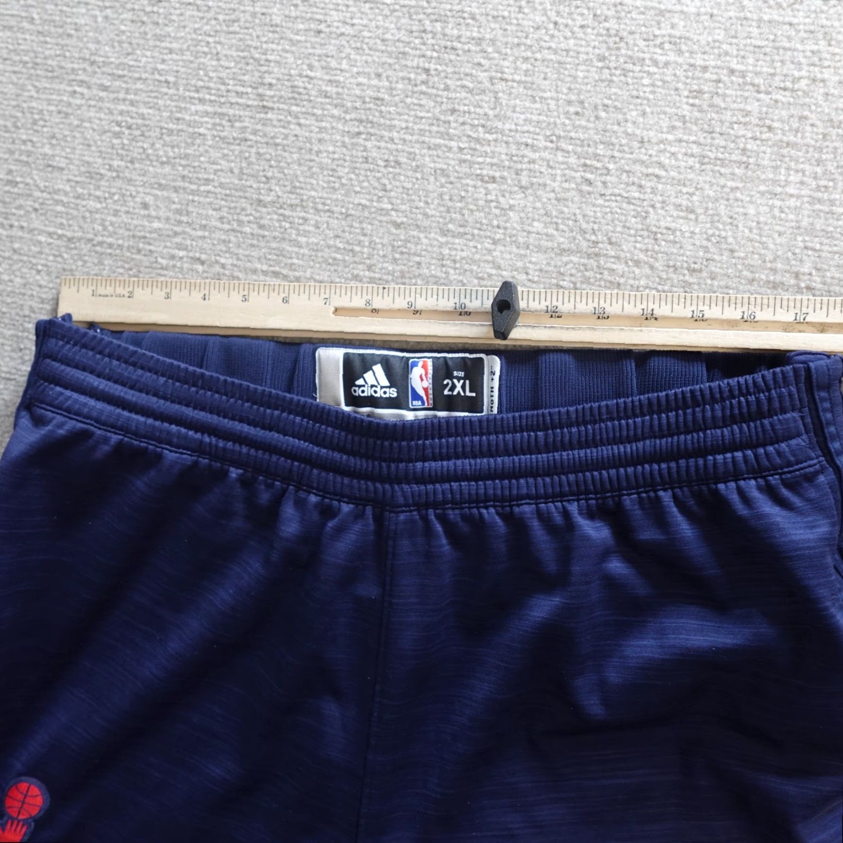 Adidas Adidas Pants 2XL Blue Tear Away 2015 Player Issue Basketball Jogger Mens Shorts? Size US 39 - 7 Thumbnail