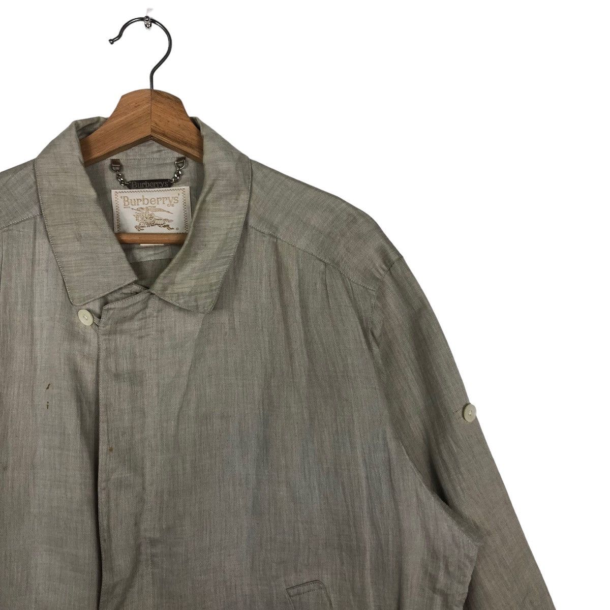 Burberry 🔥Vintage Fly Bomber Jacket Burberrys Herringbone Size US L / EU 52-54 / 3 - 5 Thumbnail