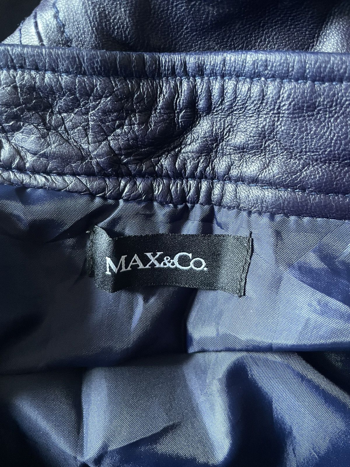 MAX&Co. Max &Co Leather Mini Skirt Size 29" - 5 Thumbnail