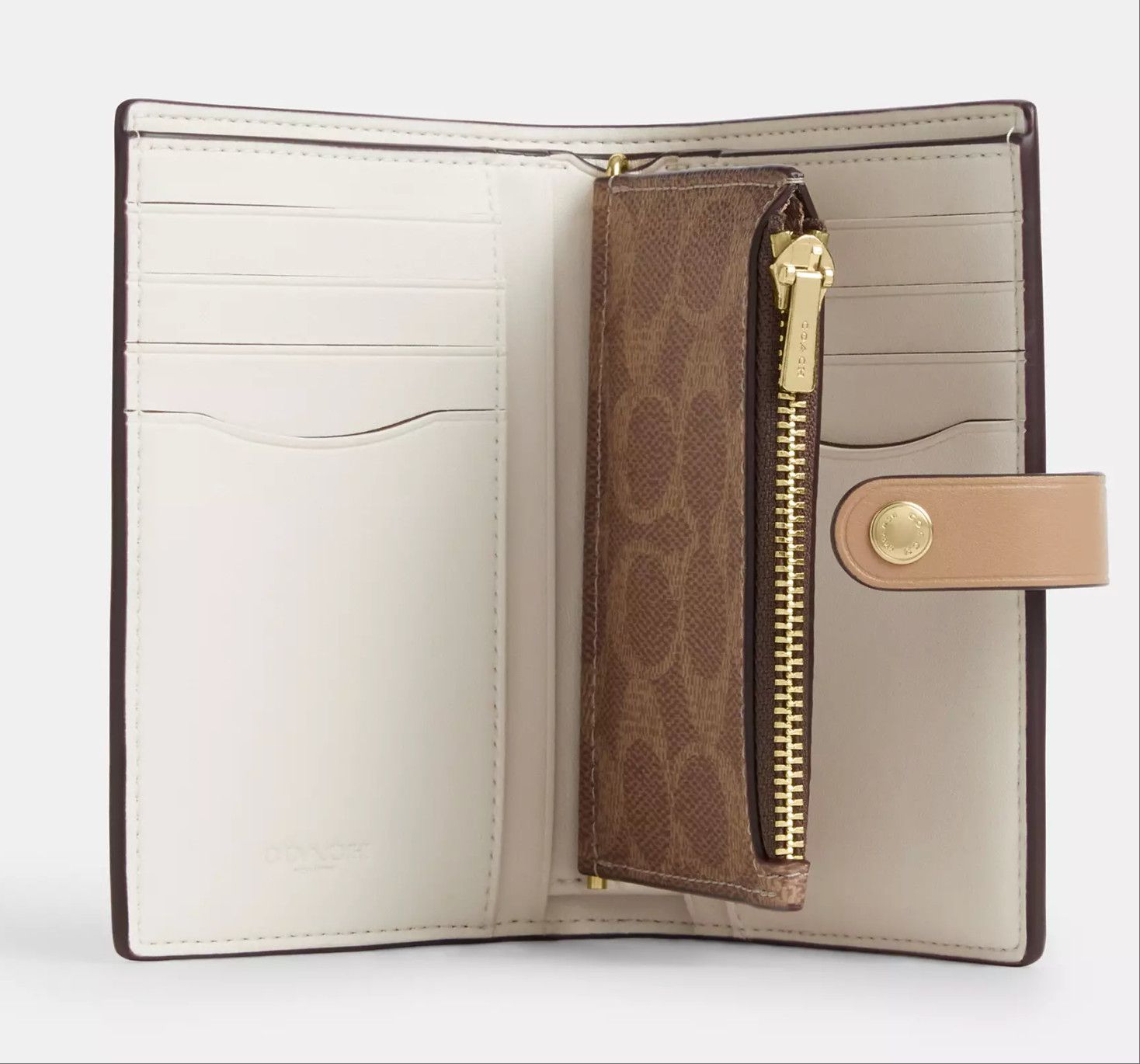 Coach 2 In 1 Wallet In Blocked Signature Canvas CBK54 Size ONE SIZE - 6 Thumbnail