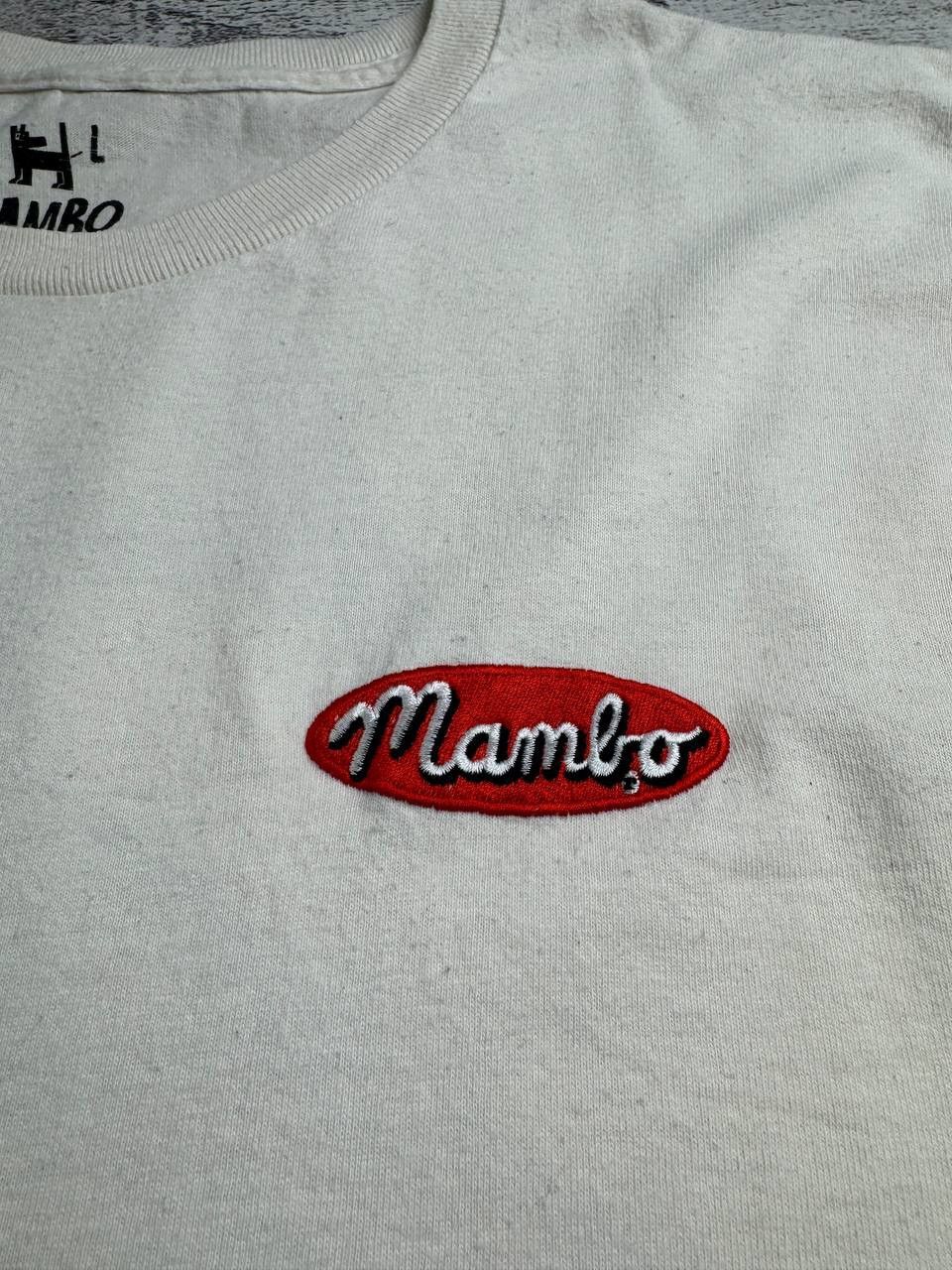 Mambo Mambo Graphic Men’s L Beige Surf Logo 100% Cotton Basic Jersey T Shirt Tee Shirt Size US L / EU 52-54 / 3 - 12 Thumbnail