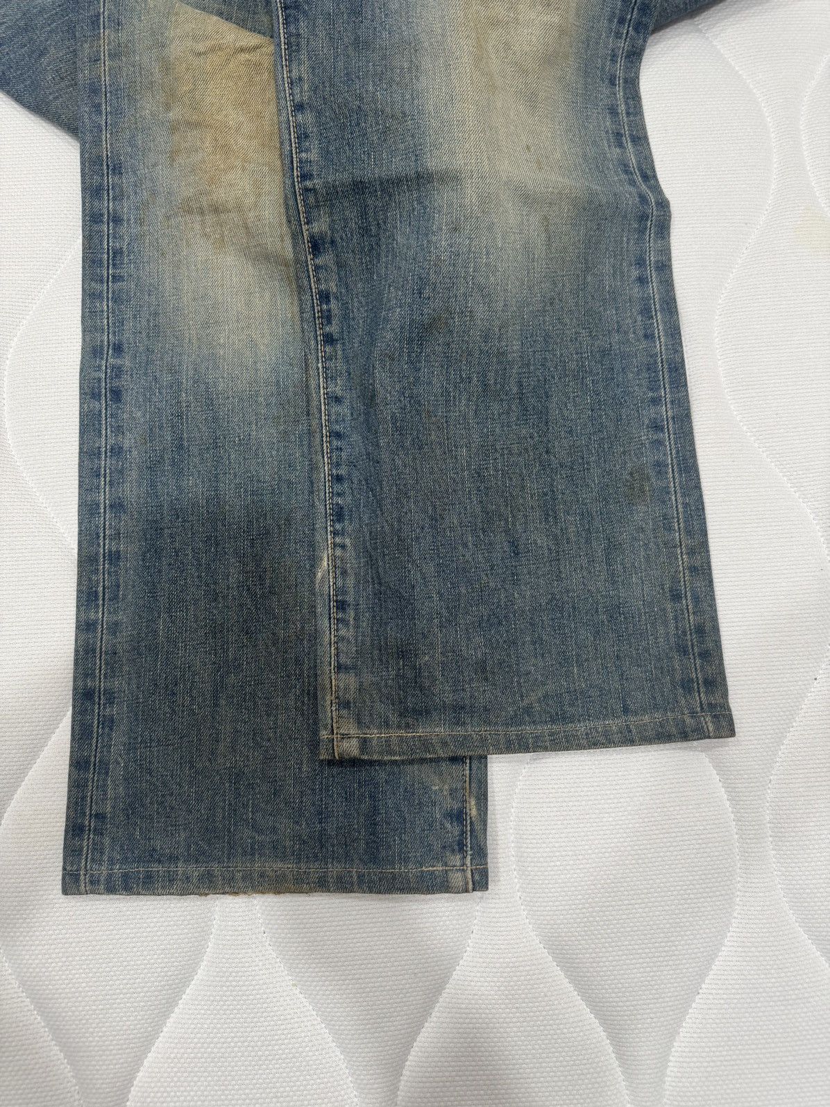 Edwin Sales‼️Ditressed Rusty Vtg Edwin 505X Selvedge (AB-1002) Size US 34 / EU 50 - 9 Thumbnail