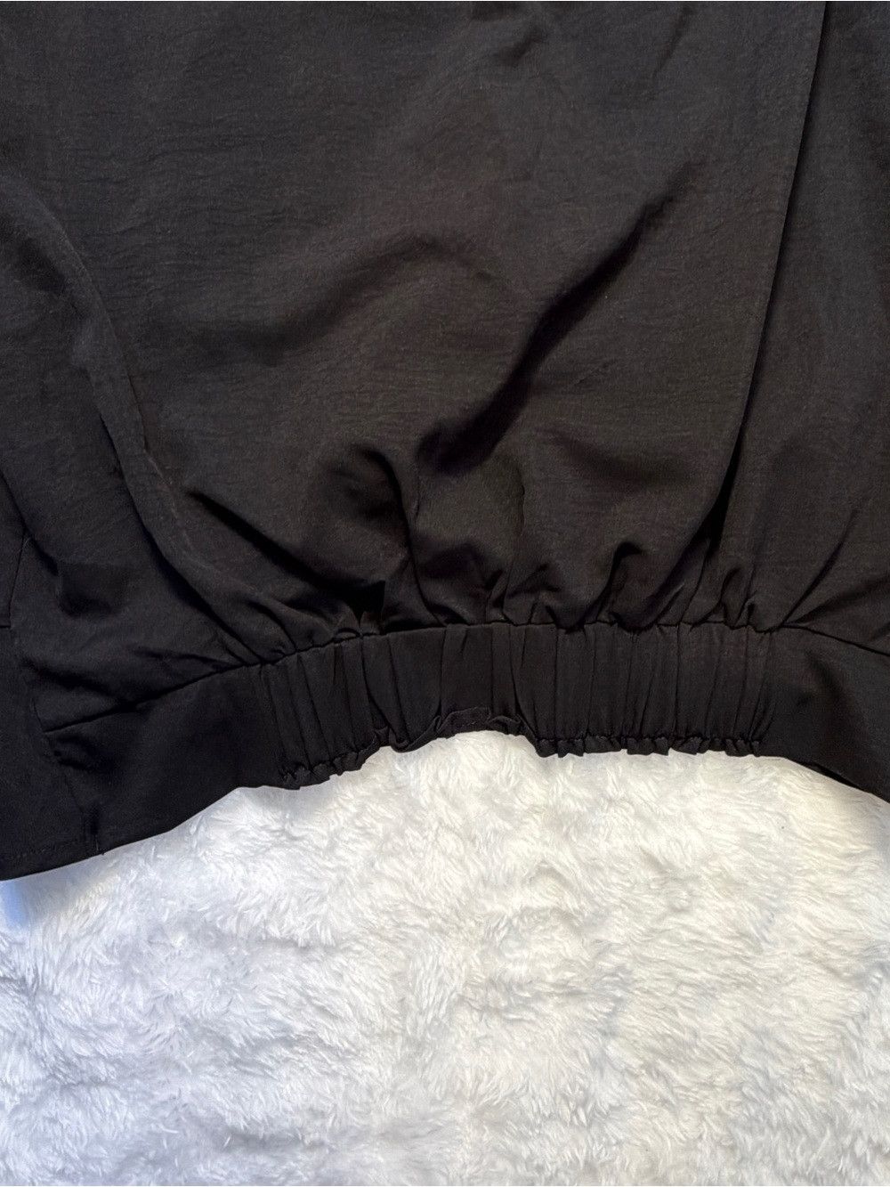 Lulus Twisty Business Black Twist-Front Long Sleeve V-Neck Top Size L / US 10 / IT 46 - 12 Thumbnail