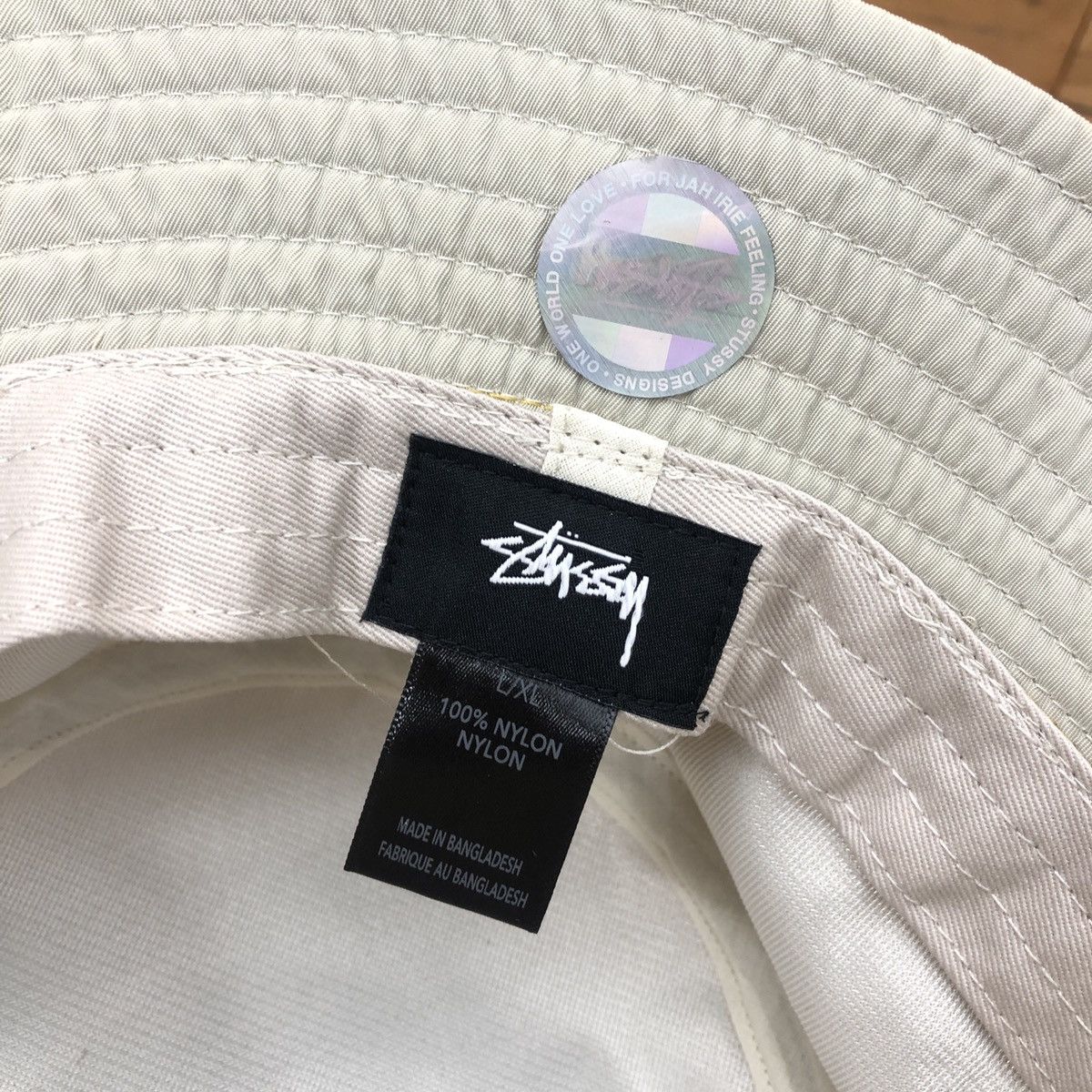 Stussy × Vintage Stussy Reflective Tape Bucket Size ONE SIZE - 3 Thumbnail