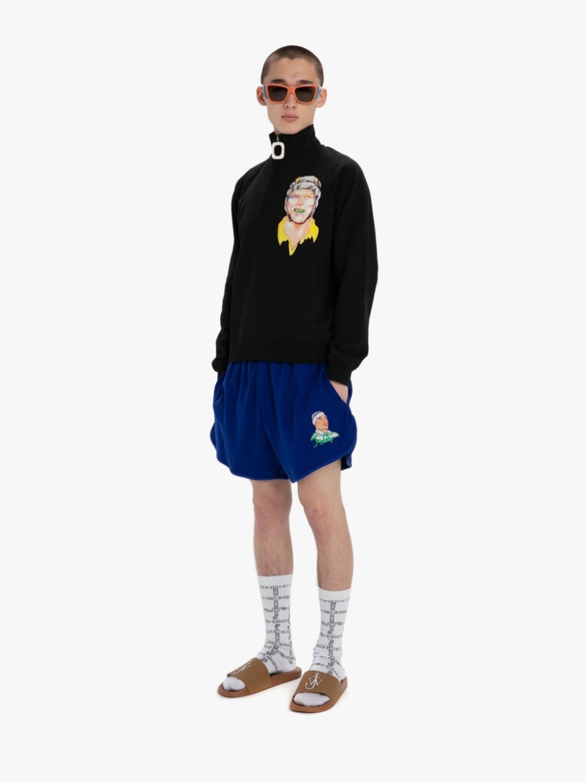 JW Anderson Rugby Applique Half-zip Sweater Size US M / EU 48-50 / 2 - 7 Thumbnail