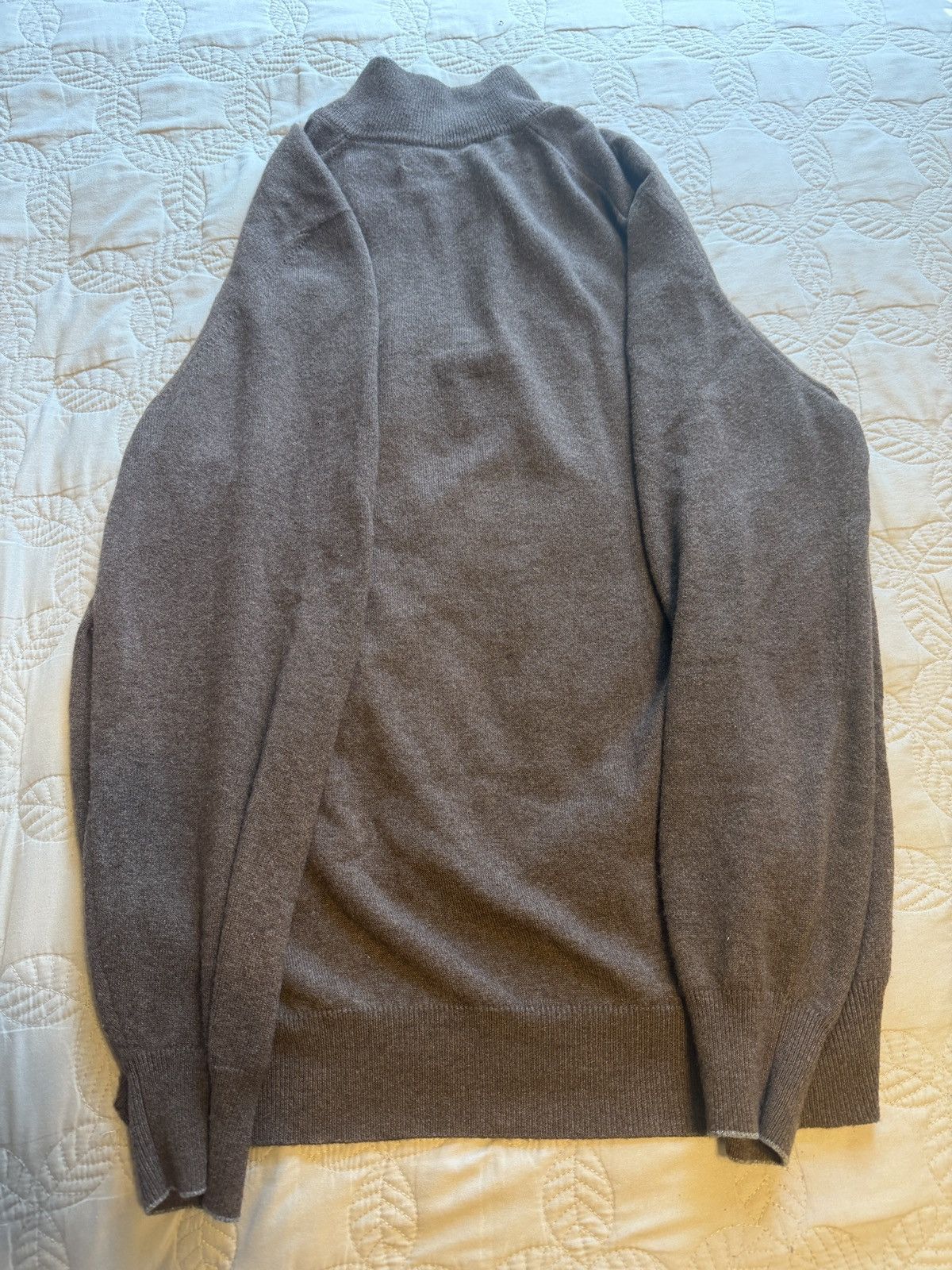 Brunello Cucinelli Brunello Cucinelli Cashmere Quarter Zip Size US XL / EU 56 / 4 - 4 Thumbnail