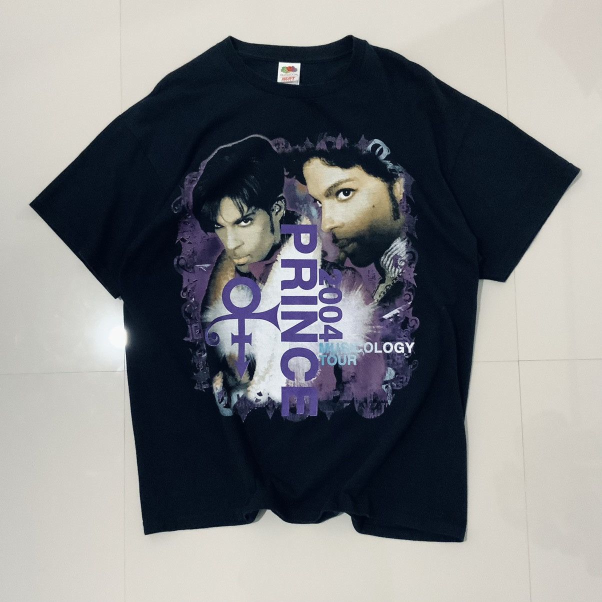 image of Band Tees x Prince (Musicology Tour 2004) in Black, Men's (Size XL)