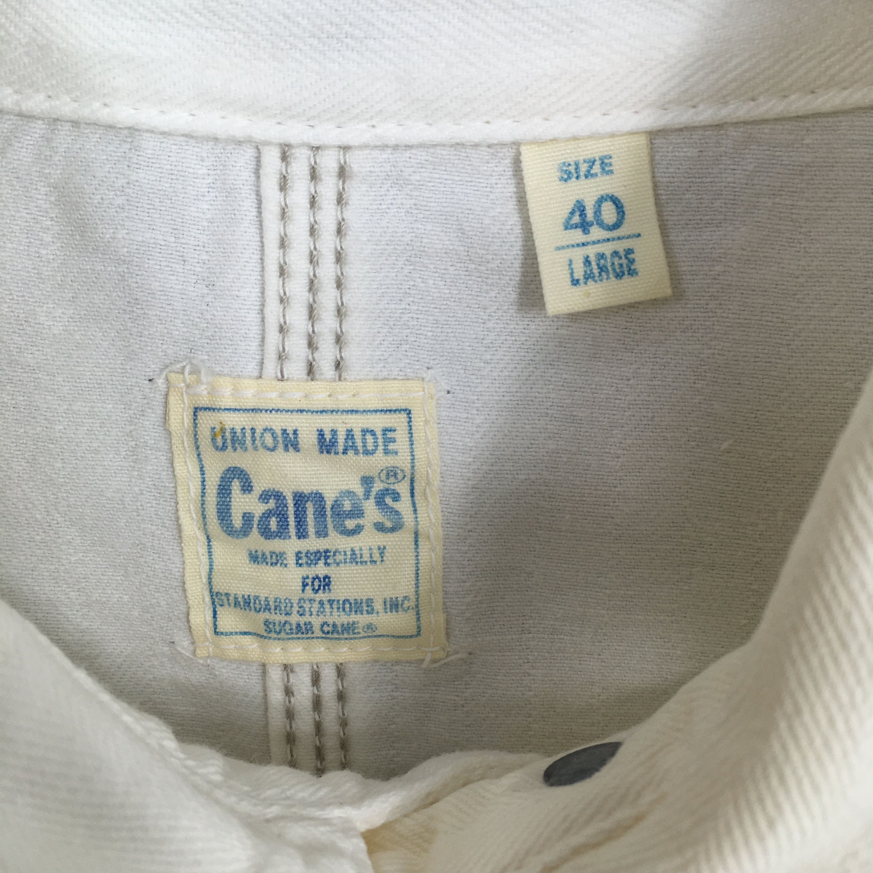 Sugar Cane 80s Sugar Cane's Workers Jeans White Casual Jacket Large Size US L / EU 52-54 / 3 - 4 Thumbnail