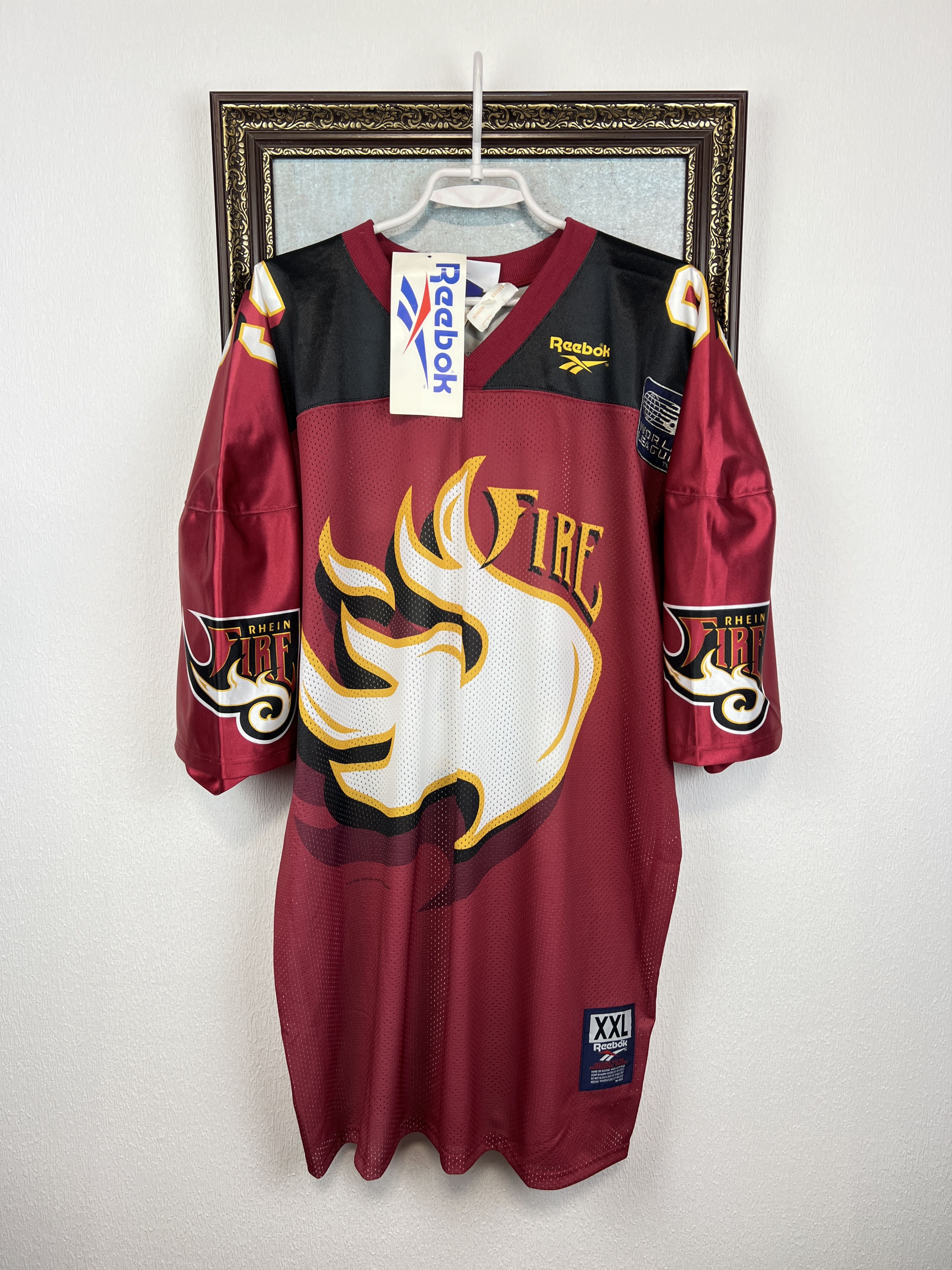 Reebok Rhein Fire World League WLF NFL Football Jersey Shirt Size US XXL / EU 58 / 5 - 1 Thumbnail