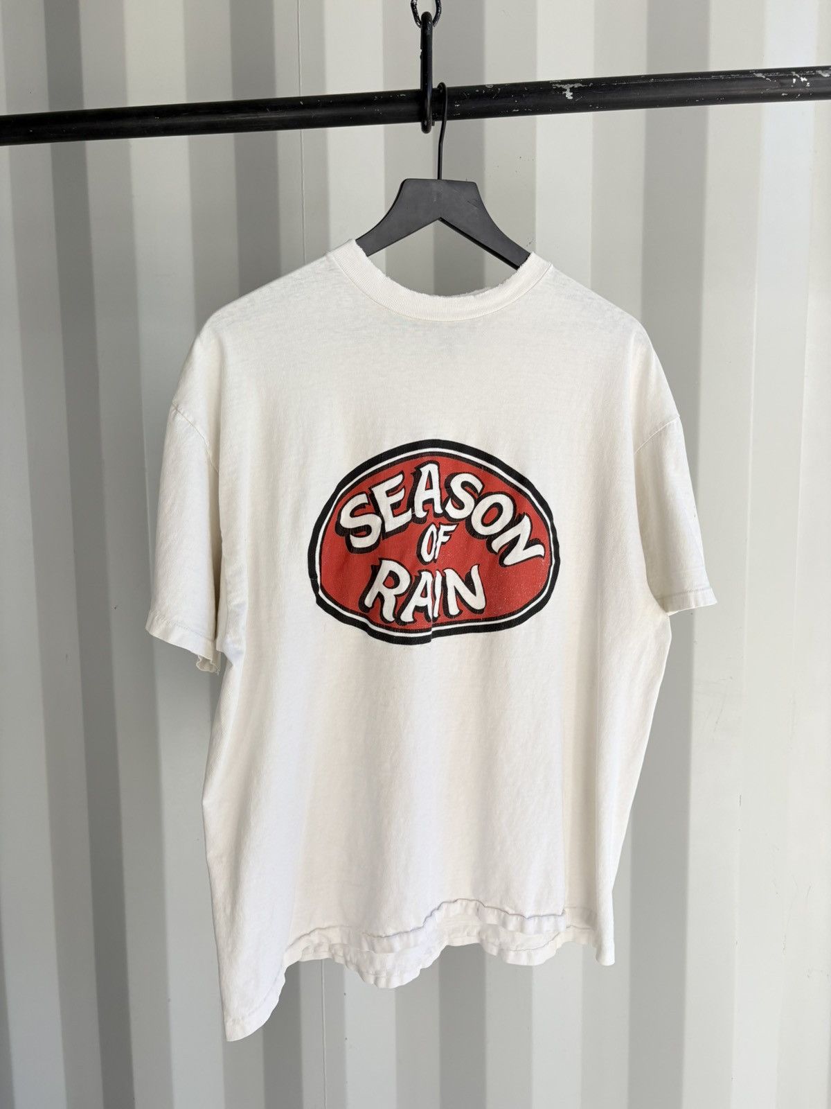 Vintage Season Of Rain Thrashed Faded Distressed Shirt GRUNGE Band Size US XL / EU 56 / 4 - 1 Thumbnail
